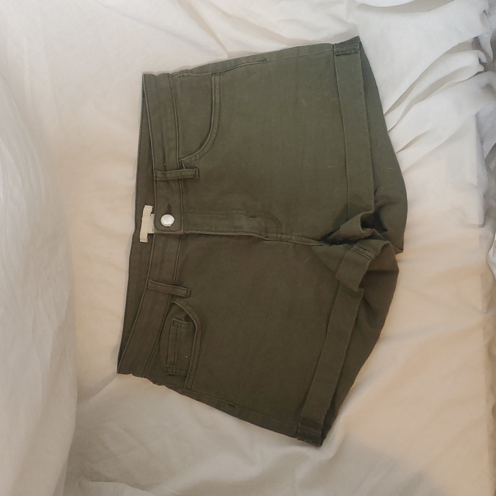Olive Green Women's Shorts